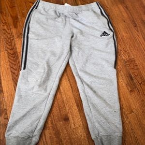 grey soft adidas sweat pants
